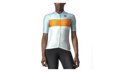 Maillot mujer castelli aero pro azul / naranja