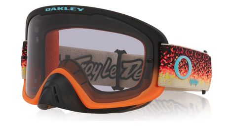 Masque VTT Oakley O-Frame 2.0 PRO MX Troy Lee Designs Transparent Noir Orange/Light Grey/Ref : OO7115-66