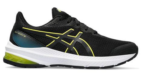 Asics gt-1000 12 gs scarpe da corsa per bambini nero giallo 40