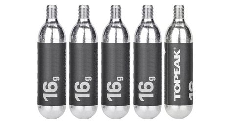 Lot de 5 cartouches de co2 fileté topeak 16g