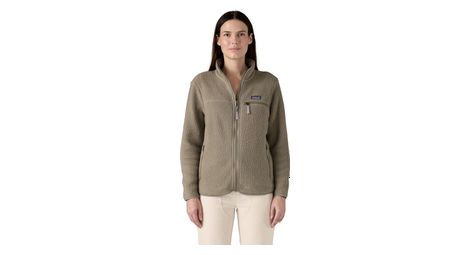 Chaqueta de forro polar patagonia retro pile green para mujer