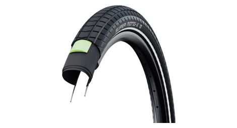 Pneu schwalbe super moto-x 26 tubetype rigide addix dd greenguard e-50 noir flancs réfléchissants
