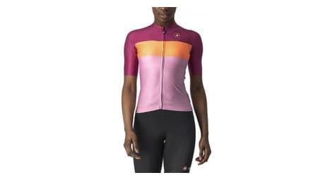 Castelli aero pro damentrikot rosa / rot