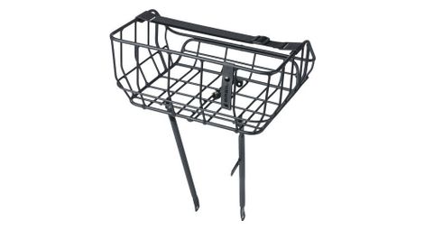 Basil portland 25l matte black front bicycle basket