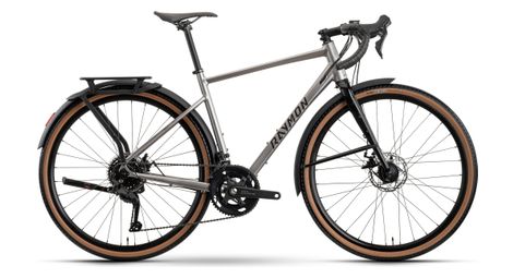 Raymon Territ Pure Street Gravel Bike Shimano Cues 9S 700 mm Grigio / Lilla polveroso 2026