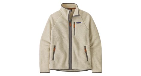 Chaqueta de forro polar patagonia retro pile beige para hombre