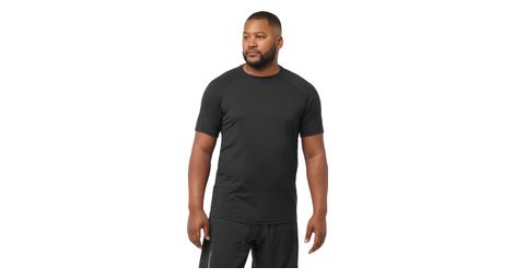 salomon cross run short sleeved jersey black