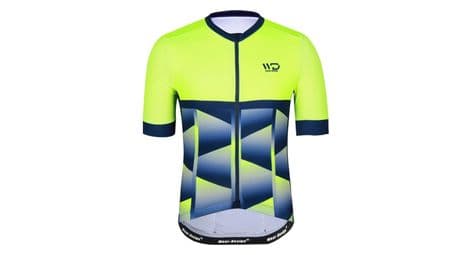 Maillot vélo homme cubic bleu/jaune