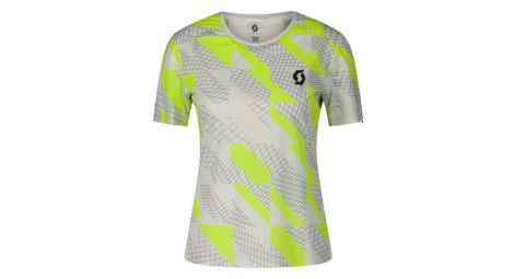 Maillot de manga corta para mujer Scott RC Run Gris/Amarillo