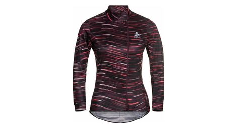 Odlo zeroweight ceramiwarm red zip top donna