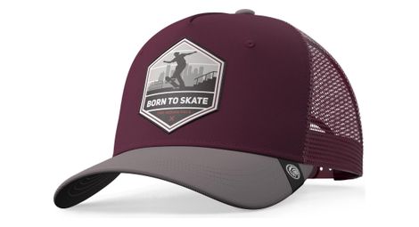 Casquette trucker pour hommes et femmes the indian face born to skate rouge