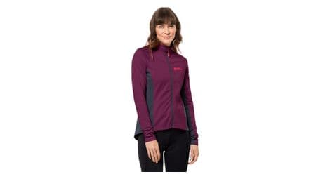 Polaire femme jack wolfskin morobbia fz violet