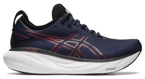 Chaussures de running asics gel nimbus 25 bleu rouge