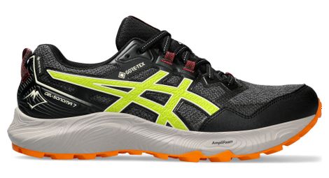 Asics gel sonoma 7 gtx nero giallo arancione scarpe da trail uomo