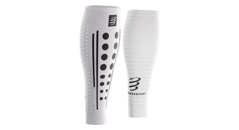 Gambali a compressione Compressport R2 Aero 2.0 Bianco/Nero
