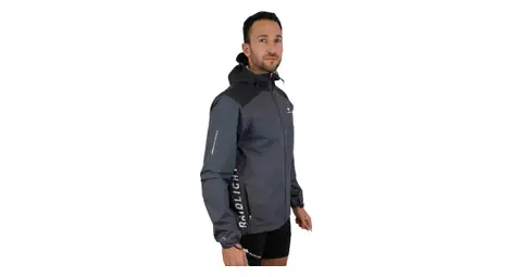 Raidlight top extreme mp+ trail jacket grey / black s