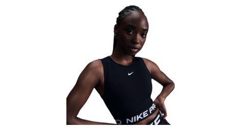 Débardeur crop nike pro noir femme