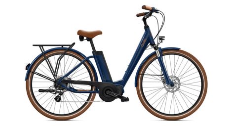 Bicicletta elettrica da città o2 feel ivog 4.1 univ shimano altus/tourney 8v 400 wh 26'' blu
