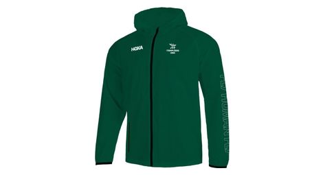 hoka les templiers waterproof jacket green man