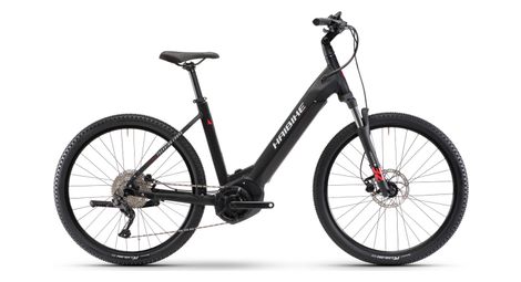 Haibike trekking 6 cross low elektrische hybride fiets shimano deore 10s 630 wh 27.5'' zwart 2022