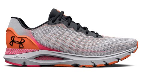 Chaussures de running under armour hovr sonic 6 breeze blanc rose orange