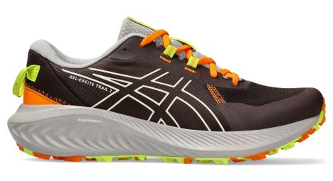 Chaussures trail asics gel excite trail 2 marron orange homme 41.1/2