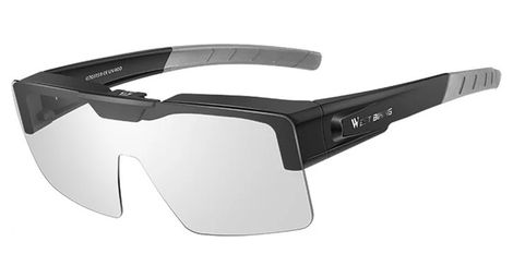 Lunettes de soleil verres clairs anti-vent pour homme et femme - noir