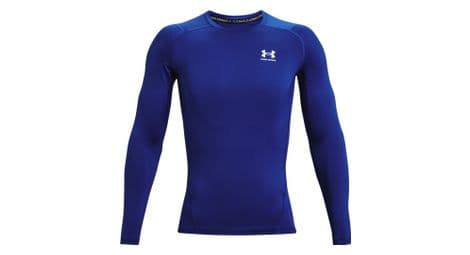 Maillot manches longues de compression under armour heatgear armour bleu homme