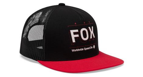 Gorra Fox Image Print Trucker Negro