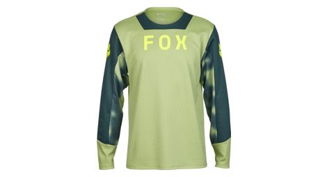 Maillot de manga larga para niños fox defend tauntverde