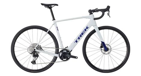 Bicicleta de carretera eléctrica Trek Domane+ ALR 5 Sram Apex XPLR 12 V, 360 Wh, par de 60 Nm, 700 mm, color Gris Plasma Pearl, 2027