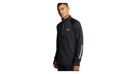 Camiseta térmica under armour launch elite cw negra hombre 1/2 cremallera