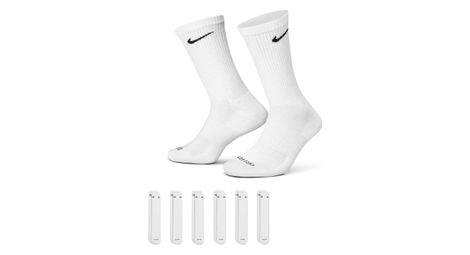 Chaussettes x6 nike everyday plus cushioned blanc