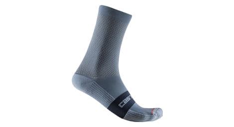 Chaussettes unisexe castelli espresso 15 bleu