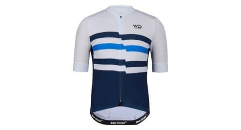 Maillot de cyclisme homme challenger bleu/blanc