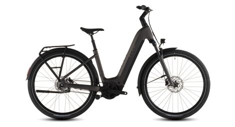 Cube Touring Hybrid Comfort SLX 800 - Bicicletta da trekking elettrica con accesso facilitato, cambio Shimano Nexus 5S a cinghia, batteria da 800 Wh, 700 mm, grigio antracite, 2026