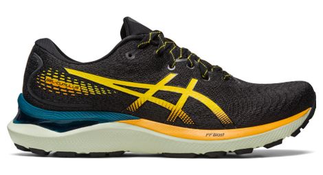 Zapatillas asics gel cumulus 24 tr baño de naturaleza negro amarillo