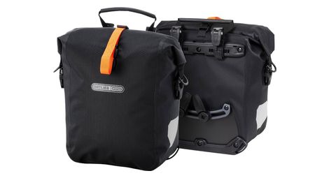 Paar ortlieb gravel pack 25l bagagedrager fietstassen zwart