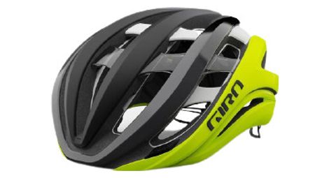 Casque giro aether spherical mips noir / jaune fluo mat