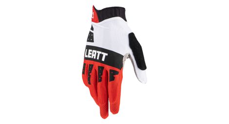 Lange handschuhe leatt mtb 2.0 x-flow rot/weiß