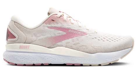 Brooks ghost 16 running-schuhe weiß/pink damen