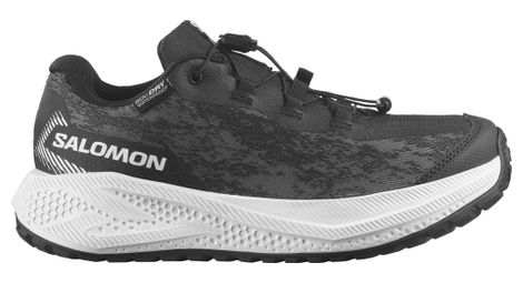 salomon aero grvl waterproof running shoes black white kids