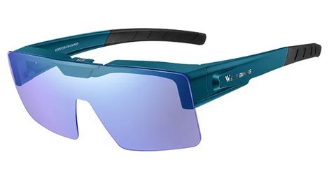 Lunettes de soleil de vélo photochromiques légères - bleu