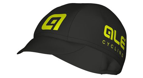 Casquette alé cotton noir/jaune fluo