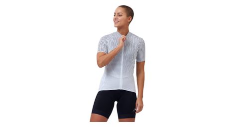 Maillot de manga corta para mujer odlo zeroweight chill-tec blanco