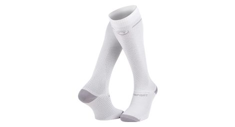 Bv sport light run compression running socks white