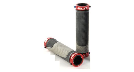 Paires de grips xlc gr-s05 130 mm gris/rouge