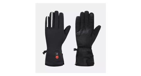 Gants chauffants vélo mixtes noir