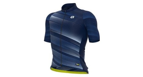 Maillot manches courtes alé green speed bleu