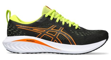 Asics gel excite 10 running shoes black orange yellow men's